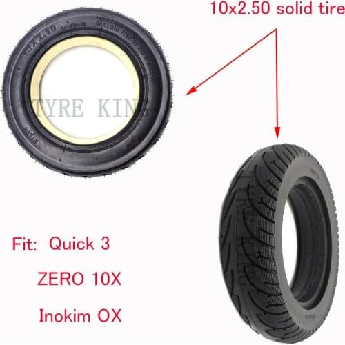 10x2.50 Solid Tire None Inflatable Explosion-proof Tyre for Electric Scooter Balance Drive Bicycle Electric Vehicle Tyre