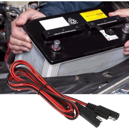 200cm SAE Male To Female Extension Cable Quick Disconnect Wire Harness Copper Solar Battery Adapter Cables SAE Power Cord