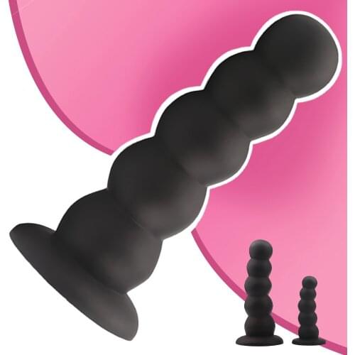 Liquid Silicone Big Dildo Strong Suction Beads Anal Dildo Butt Plug Ball Anal Plug Sex Toys For Women Men Adult Product Sex Shop
