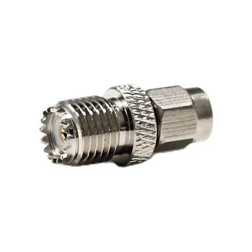 1PC NEW SMA Male Plug to MINI UHF Female Jack RF Coax Adapter convertor Straight Nickelplated wholesale HOT