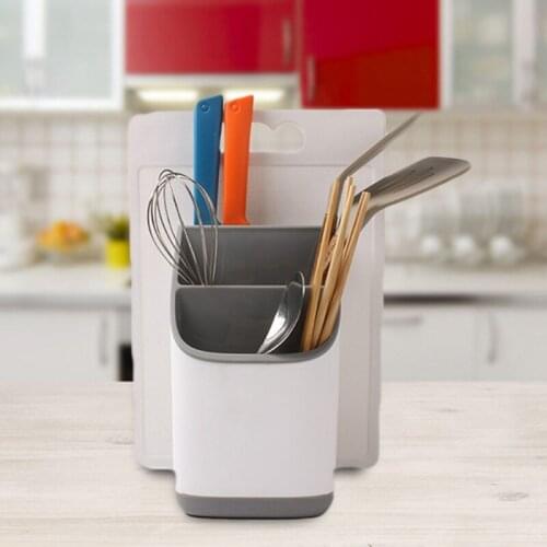 1 Pcs Storage Draining Rack Holder Organizer Drainer Drying For Spoon Chopsticks Fork Cutter TS1 Kitchen Storage Organization