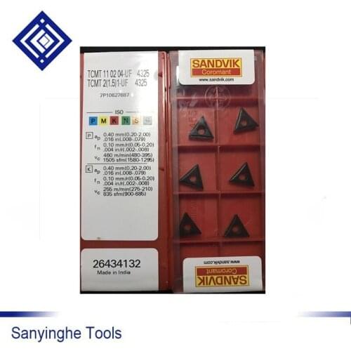 Free shipping high quality sanyinghe 10pcs/lots TCMT110204 UF4325 cnc carbide turning inserts cutting tool cnc blade lathe tool