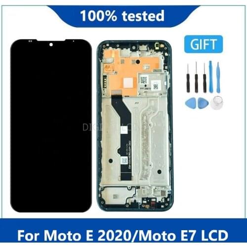 6.2"Original Display For Motorola Moto E 2020 XT2052 LCD Touch screen Display Digiziter Assembly For Moto E7 LCD With frame
