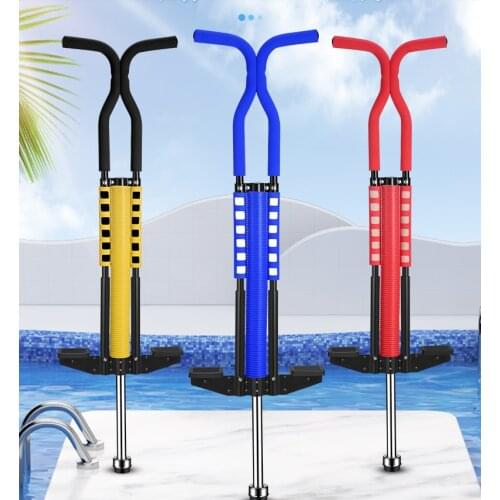 Adults Aluminum Jump Pogo Stick Jumping Stilts with Bold Spring Fly Jumper Outdoor Fitness Equipment 40-85kg Bearing