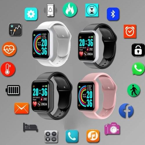 Digital Smart Sport Bracelet Women Watches Electronic Health Wristwatch Bluetooth Fitness Smart Watch Men Hours Hodinky D20