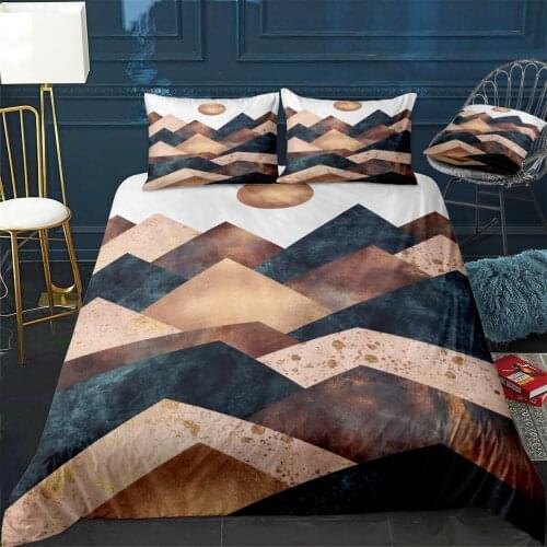 Autumn Peaks Quilt Cover Pillowcase 3Piece Comforter Bedding Set With Pillow Case Single Double Duvet Cover Home Decora