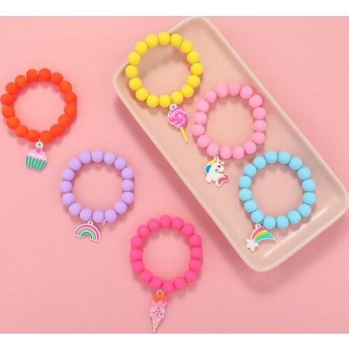 Makersland Cute Friendship Bracelets For Children Fruit Soft Clay Beads For Bracelets Jewelry Accessories Design Trend Wholesale