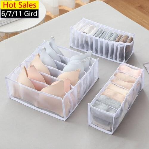 New Underwear Bra Organizer Storage Box 5 Colors Drawer Closet Organizers Boxes Underwear Scarfs Socks Bra Drawer Divider