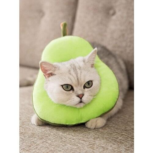 Soft Cotton Elizabethan Collar Toast Shaped Puppies Cat collar Adjustable Wound Healing Prevent Bite Neck Ring For Pets Dog