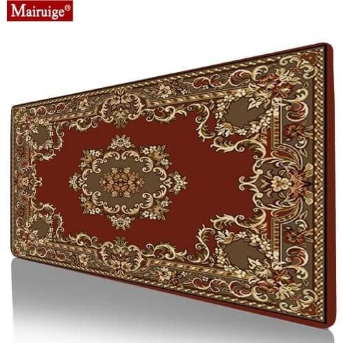 Persian Rug Mousepad 90x40cm/80X30cm Mouse Mat Large Custom Full Desk Best Gaming Mouse Pad DIY Custom Bohemian Style Pads