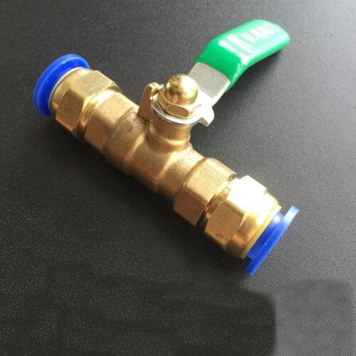 Pneumatic Valve Switch Air Pump Copper Ball Valve Vent Valve Quick Plug Tracheal Joint 12MM 10MM