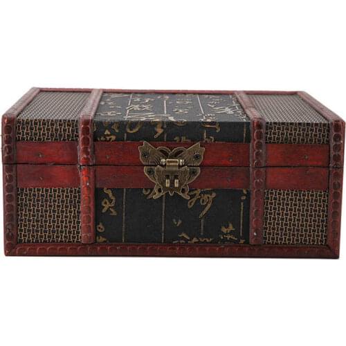 Handmade Jewelery Box Vintage Wooden Storage Box Small Size Book Jewelry Storage Box Organizer Treasure Case Chest Organizer