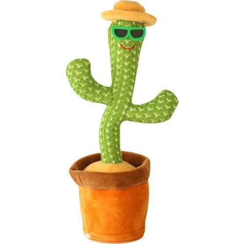 Dancing Cactus Singing Cactus Toy Cactus Plush Toy for Home Decoration and Children Playing Childhood Toys Electronic
