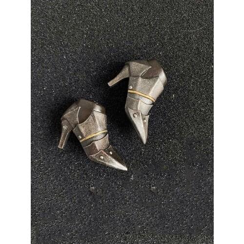 TBLeague 1/6th PL2020-173 C Knight Of Fire Black Version Dark Solid Combat Shoes For Usual 12 inch Doll Soldier Collection