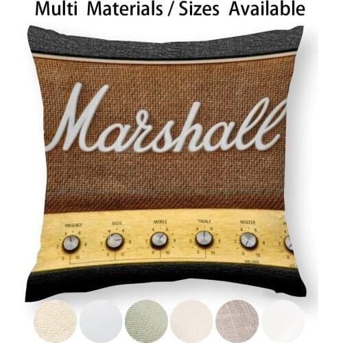 Vintage Jcm 800 Guitar Amplifier Head Pillow Case Throw Pillow Cover Cotton Linen Flax Band Amplifier Blues Vintage Electric