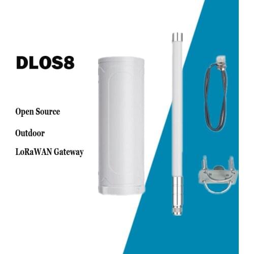 DLOS8 Open Source Outdoor LoRaWAN Gateway LOT WIFI 4G
