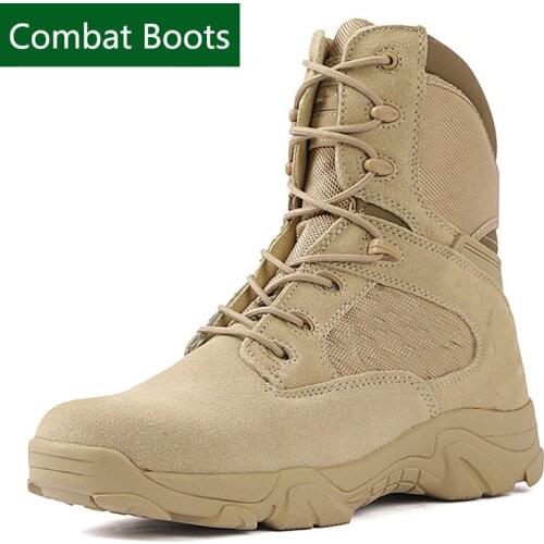 Military Army Combat Boots Men Outdoor Tactical Shoes For Men Desert Boots Mens Winter Boots Training Shoes Climbing Boots