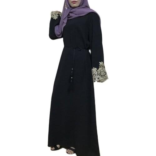 F825 Abayas for women muslim dress women gamis muslim wanita robe dubai moslim jurken robe musulmane femme djelaba femme