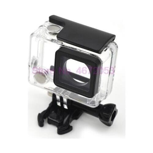 200pcs/lot Go Pro Accessories Waterproof Housing Case for Gopro Hero 3+ / 4 Underwater Diving Protective Cover