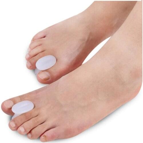2Pair Hot Silicone Plantar Fasciitis Toes Big Toe Separator Gel Bunion Overlapping Protection Corrector Hallux Valgus Orthpedic