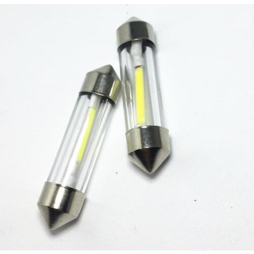 4pcs Car 31mm 36mm 39mm 41mm Festoon C5W COB Led White Car Interior Glass Dome Reading Light Source Side License plate Lamp 12V