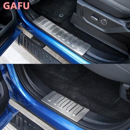 Car Accessories for Ford F150 2010 2015 2017 2018 2019 2020 Scuff Plate Stainless Steel Interior Door Sill Pedal Exterior Cover