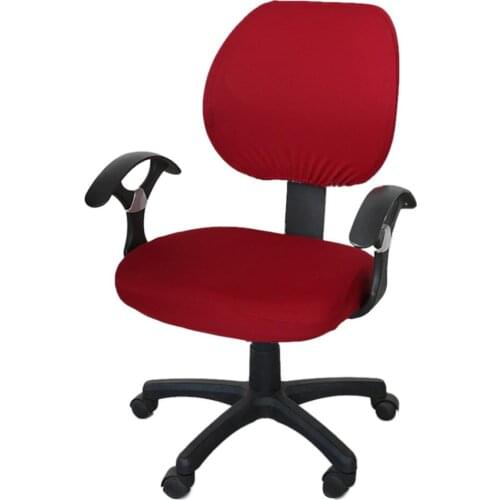 Office Separated Chair Cover Swivel Chair Computer Armchair Protector Executive Task Slipcover Internet Bar Back Seat Cover