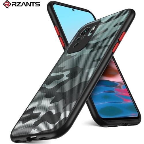 Rzants For Xiaomi Redmi Note 10 10S Redmi Note 10 Pro Max 4G Case Soft Matte Casing [Camouflage] Shockproof Slim Cover