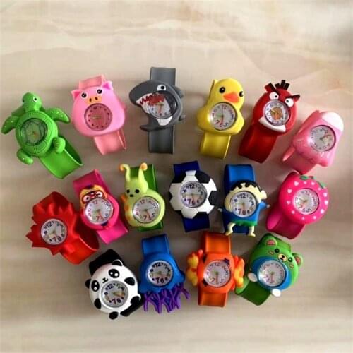 30 Styles Digital Slap Children Kids Watch Cute 3D Cartoon Animal Wrist Watches For Boys Girls Gifts Kids Quartz Wristwatches