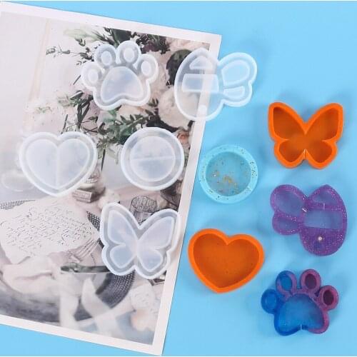 Hot DIY Small Animal Storage Box Silicone Mold Crystal Drop Mold Hollow Quicksand Jewelry Pendant Mold Wholesale Drop Shipping