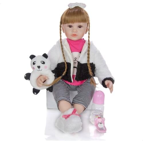 60cm Silicone Reborn Baby Doll Lifelike Newborn Baby real alive toddler princess reborn doll toys for kids gift