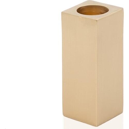 Lukrea Brass Square Candle Holder Cairo Big size