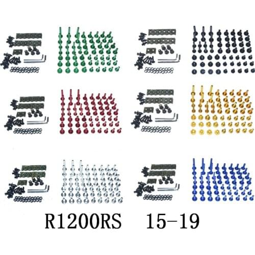 Motorcycle Complete Fairing Bolts Kit Bodywork Screws For Fit BMW R1200RS 2015-2019
