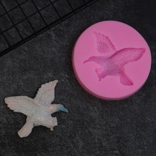 Cartoon 3D Eagle Silicone Mold Sugarcraft Fondant Cake Decorating Tools Animal Chocolate Candy Clay Moulds