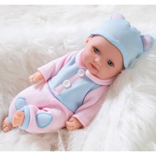11 Inch Dress Up Soft Vinyl Simulation Doll Blank Skin Sleeping Baby Doll Gifts Childrens Birthday Surprise Toys