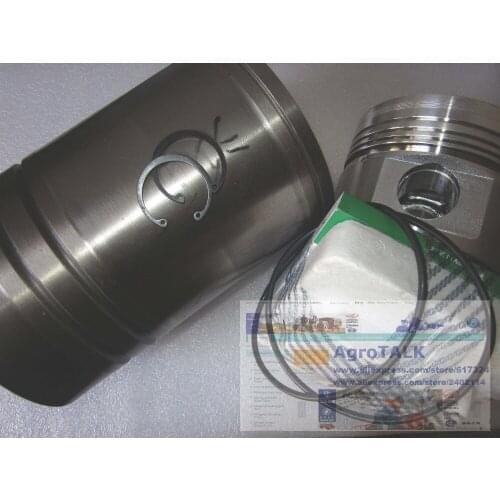 Set of engine piston, pin, piston rings, circlip cylinder liner, water sealing ring for JIANGDONG single cylinder engine ZH1113
