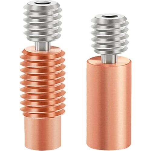 2021 New V6 Bi-Metal Heatbreak Throat Titanium Alloy for E3D Prusa i3 MK3 Hotend Heater Block 1.75 Filament 3D Printer Parts
