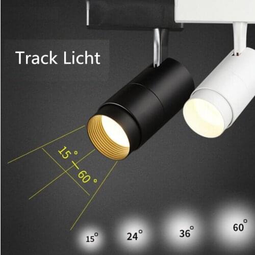NEW LED Focus Track Light 10W 20W 30W 40W Zoom COB Spotlight Spotlight Background Clothing Store Spotlight Track Spotlight