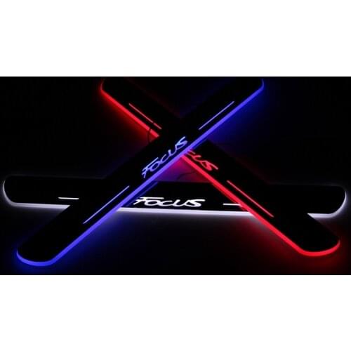 Welcome Pedal Lights For Ford Focus 2012 2013 2014 2015 2016 Pedal car Door Sill Pathway Lamps led thresholds scuff plates auto