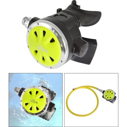 Durable Diving Regulator 2nd Stage Dive Octopus High Visible Yellow Adjusting Explorer Brass Connector Diver Gear