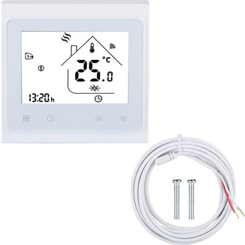 LCD Touch Screen WiFi Smart Thermostat Temperature Controller For Electric Floor Heating Make The Interface