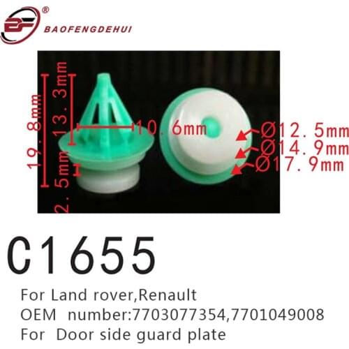 Car Buckle Clips For Land Rover,Renault 7703077354,7701049008 Door Side Guard Plate Positioner Screw