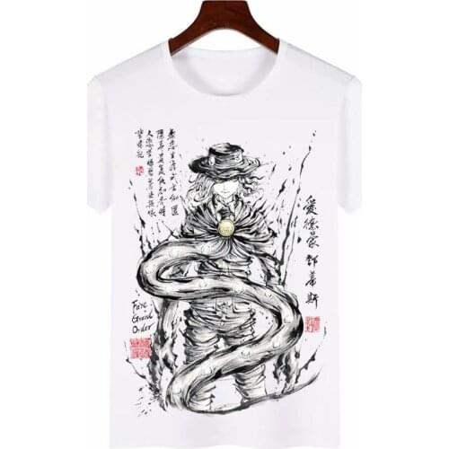 New fate grand order T shirt New FGO Joan of Arc Cosplay Tshirt Round Collar Short sleeve tees tops