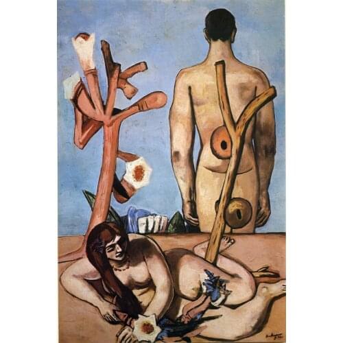 100% handmade oil painting reproduction on linen canvas high quality by professional artist,man-and-woman-1932