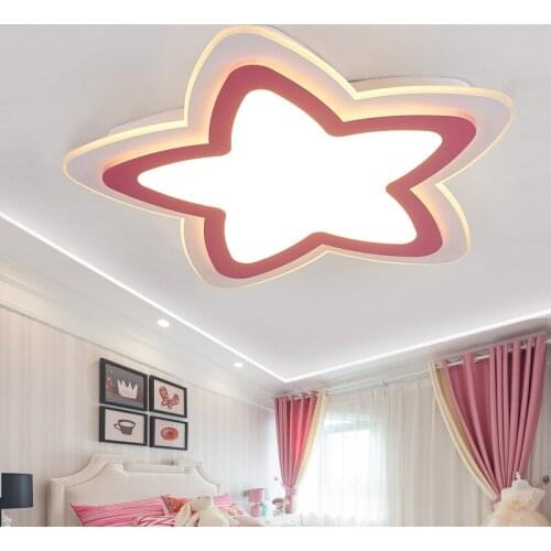 Acrylic Star LED ceiling lights decoration kids bedroom ceiling lamp modern children room light Fixture Lusters Luminaire lamps