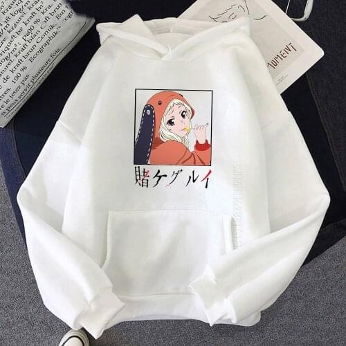Anime Yomoduki Runa Cosplay Hoodie Kakegurui Compulsive Gambler Costume Printing Daily Casual Streetwear Men Women Streetwear