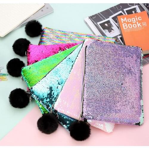 Shining School Pencil Case Plush Large Stationery Storage Pen Box Organizer Clutch Cosmetic Bag Office Supplies File Folder Gift