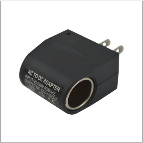 Black 90-220V Wall Power US Plug AC To DC 12V Car Cigarette Lighter Adapter Converter For QYT Mobile Radio QYT KT-7900D KT-8900D