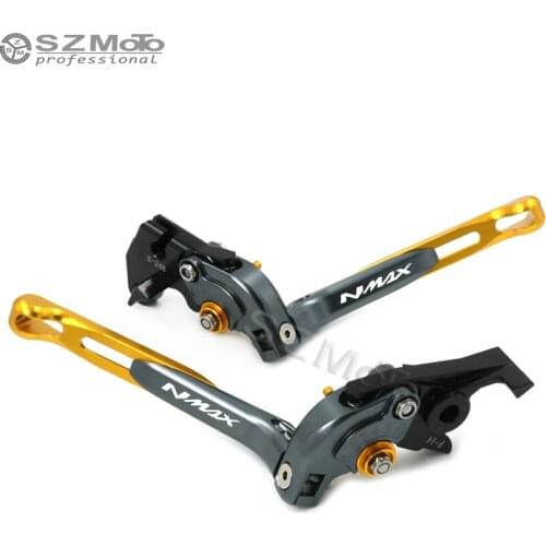 For YAMAHA N-MAX 125 NMAX 155 NMAX125 NMAX155 2017 2016 Motorcycle Folding Extendable Adjustable Brakes Clutch Levers With logo