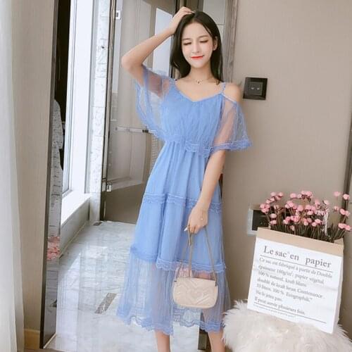 Elegant Lace Summer Dress For Women 2019 Casual Vintage Sexy Dresses Female Long Sundress Maxi Party Night Dress AIYANGA
